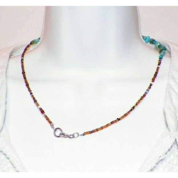 Genuine Turquoise Adventurine Necklace - Picture 2 of 3